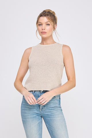 Mindy Natural Knit Tank