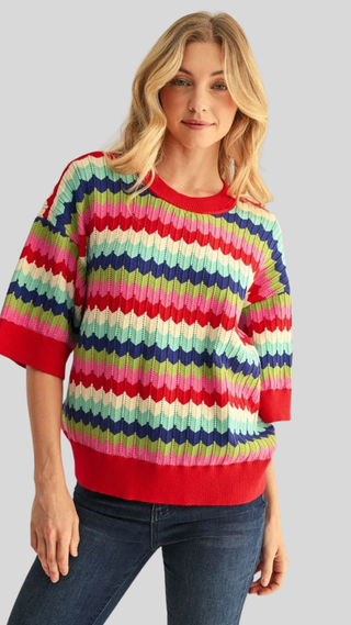 Beverly Multi Stripe Sweater