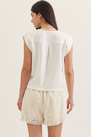Lydia Off White Top