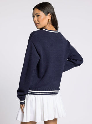 Claire Navy Go Sports Sweater