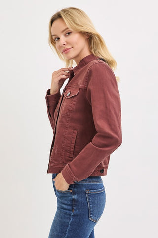 Tatum Chocolate Vintage Washed Jacket