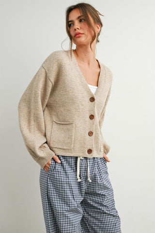 Kim Taupe Cardigan
