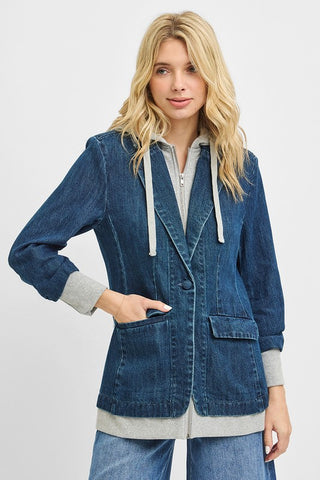 Kennedy Blazer With Hoodie Jacket