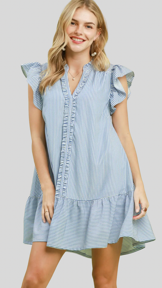 Rozzie Blue Stripe Dress