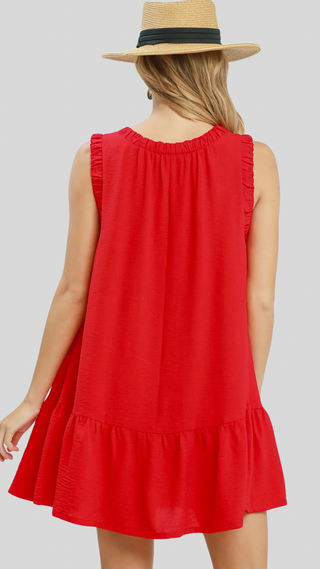 Olivia Red Swing Dress