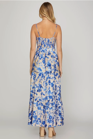Sam Blue Print Dress
