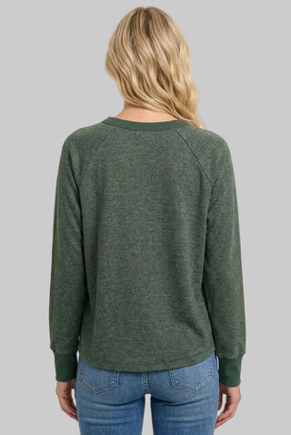 Cooper Olive Brushed Pullover