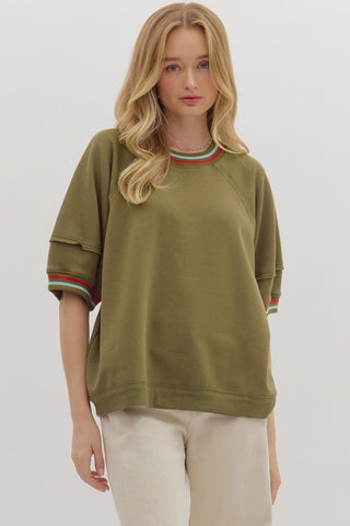 Randi Olive Sweatshirt