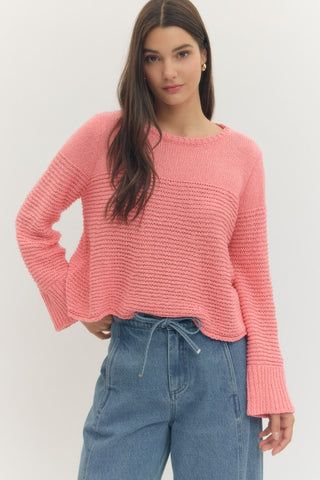Maggie Coral Pink Sweater