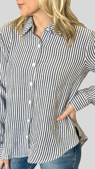 Hadley Navy Stripe Shirt