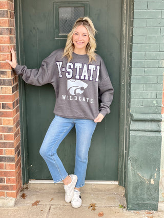 Logan Charcoal K-State Sweatshirt