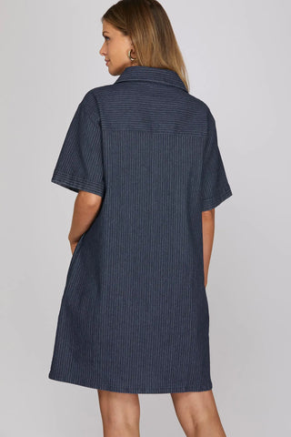 Willow Denim Button Down Dress