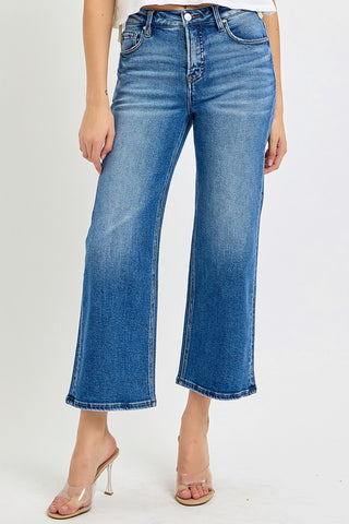 Gretchen Crop Wide Jeans