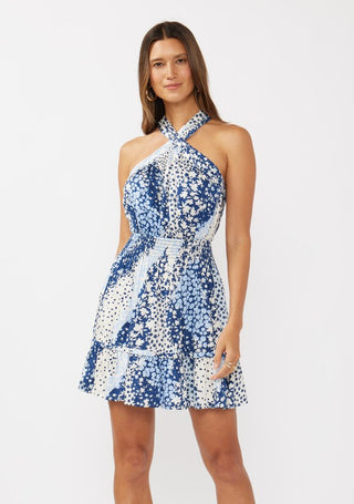 Jayla Navy Print Dress
