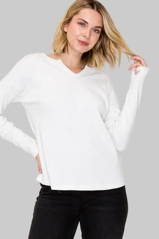 Allison Ivory Knit Top