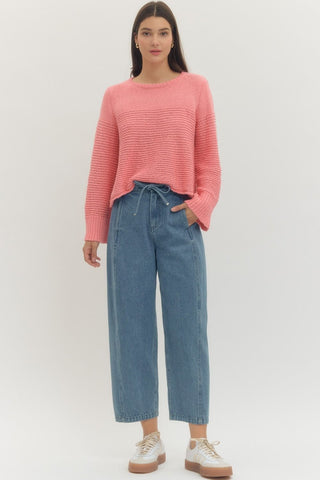 Maggie Coral Pink Sweater