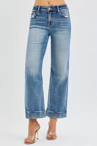 Taylor Crop Straight Denim