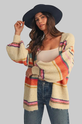 Kendra Multi Stripe Cardigan