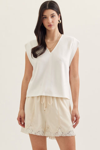 Lydia Off White Top