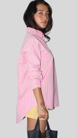 Penelope Strawberry Button Down