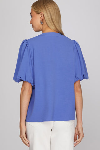 Molly Blue Smocked Top