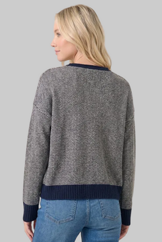 Meganne Navy Multi Button Cardi