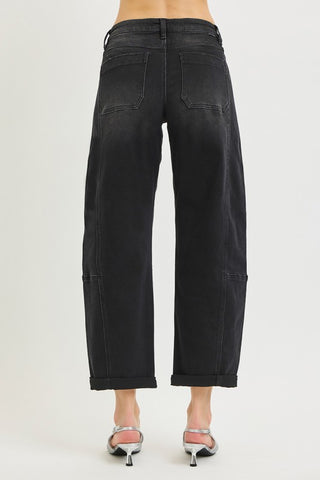 Jen High Rise Barrel Denim