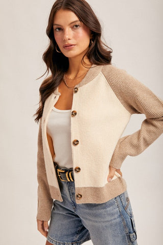 Romy Cream/Taupe Sweater