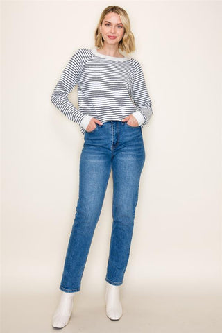 Hazel Navy Stripe Sweater