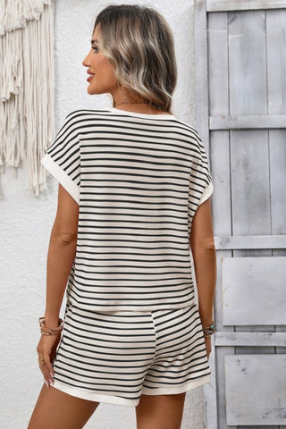 Stacia Tan Stripe Set