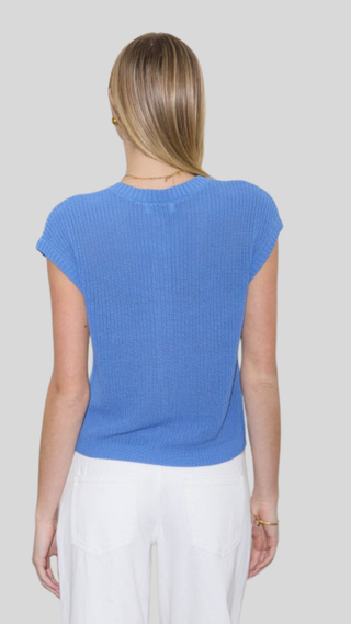 Charlie Blue Knit Cardigan