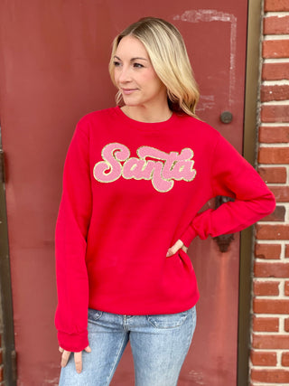 Johanna Red Santa Sweatshirt