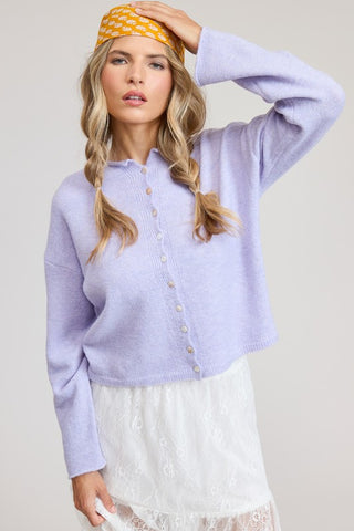 Poppy Lavender Cardigan