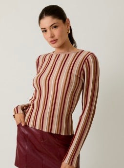 Paula Multi Stripe Top