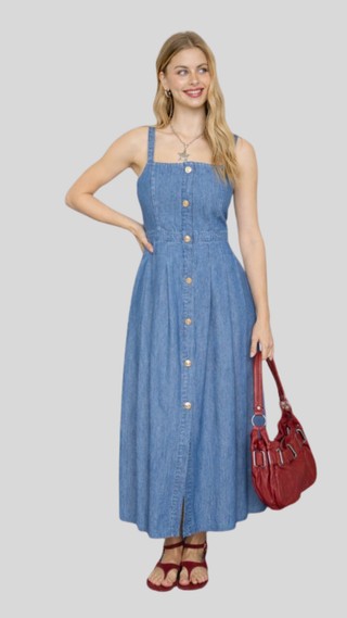 Brandi Denim Midi Dress
