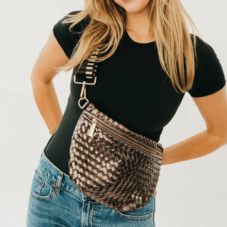 Westlyn Metallic Woven Bag