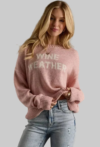 Lanie Pink Wine Sweater