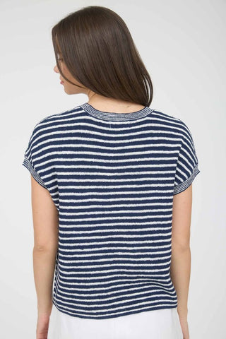 Maya Navy Stripe Sweater