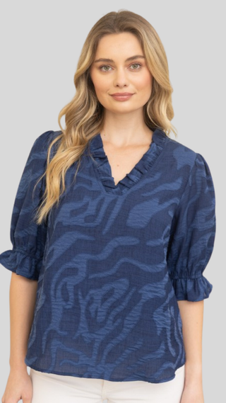 Raven Navy Top