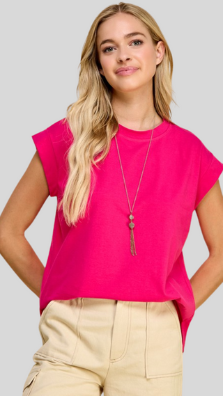 Maddie Fuchsia Tee