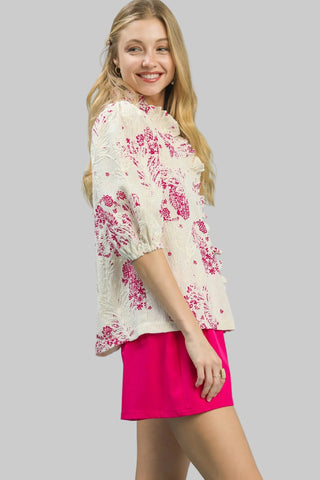 Collette Berry Print Top