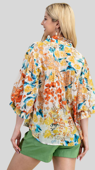 Sadie Sunset Print Top
