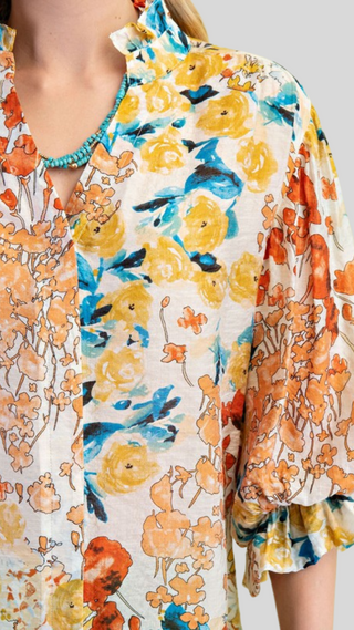 Sadie Sunset Print Top