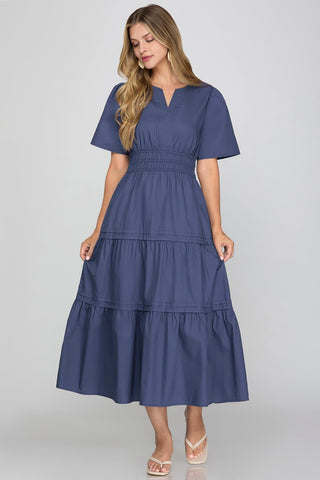 Laurie Navy Dress