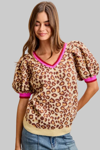 Sophia Leopard Sweater