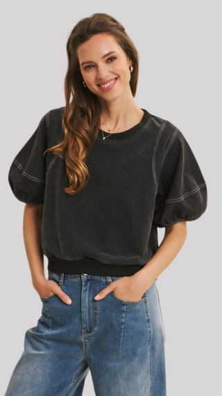 Maeve Vintage Black Top