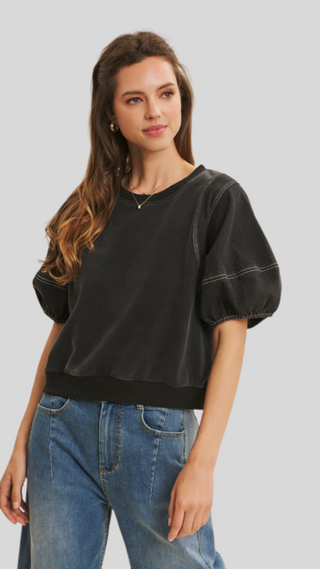 Maeve Vintage Black Top