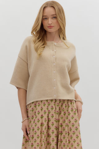 Mila Ecru Cardigan