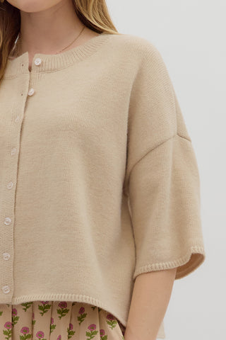 Mila Ecru Cardigan
