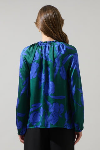 Tammi Emerald Print Top